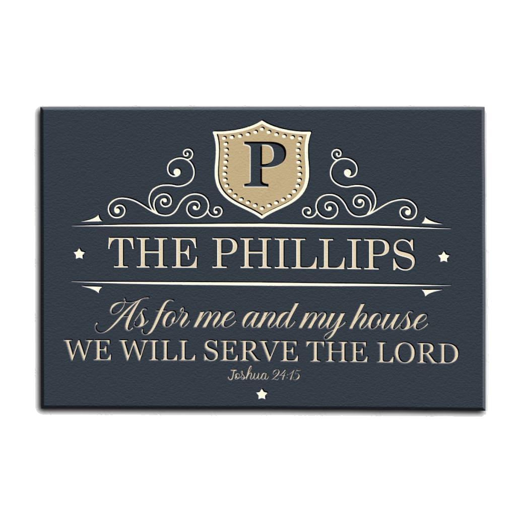 Luvingrace M67 Luxury Monogram Collection As For My House Personalized Doormat