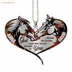 Printfamily M68 Horse Couple God Blessed Personalized Ornament