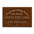 Printfamily M69 Decorative Monogram Collection As For My House Personalized Doormat