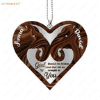 Printfamily M69 Elephant Couple God Blessed Personalized Ornament