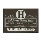 Luvingrace M71 Luxury Monogram Collection As For My House Personalized Doormat