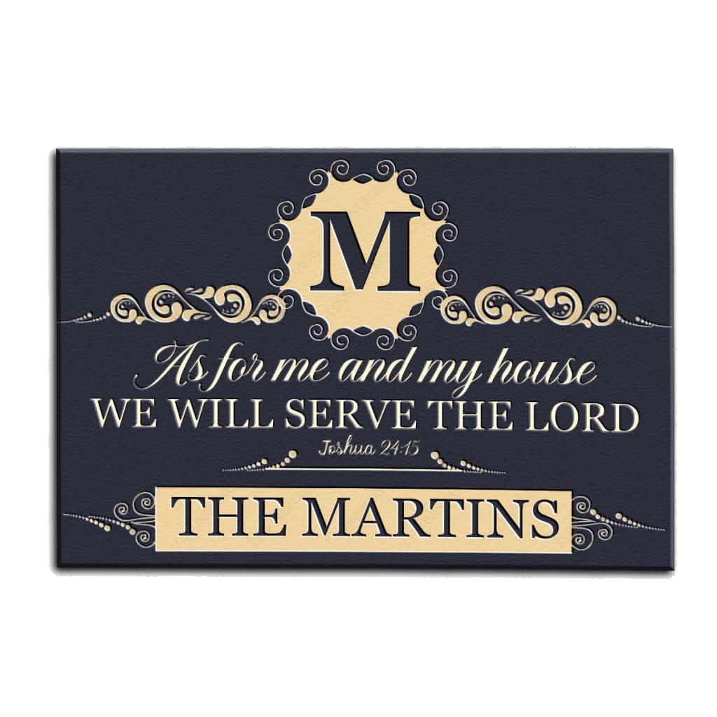 Luvingrace M75 Decorative Monogram Collection As For My House Personalized Doormat