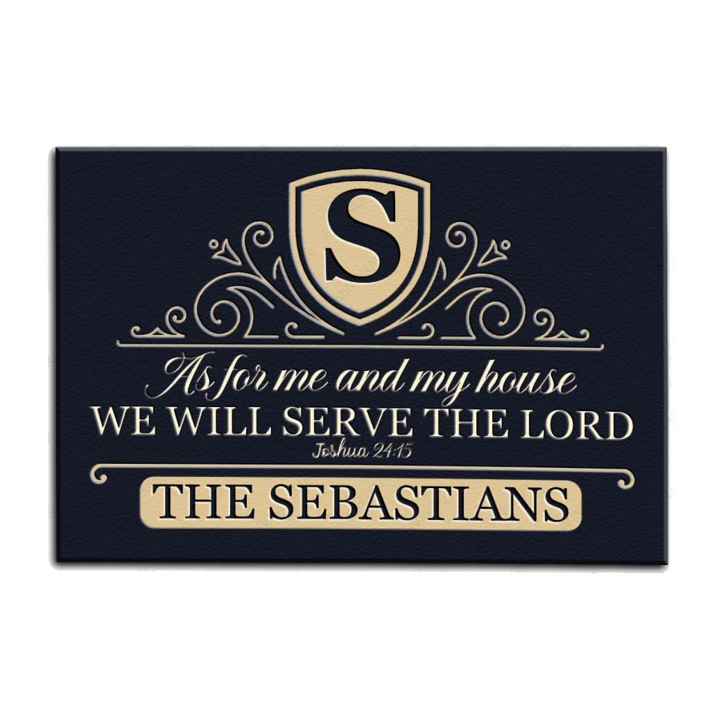 Luvingrace M76 Decorative Monogram Collection As For My House Personalized Doormat