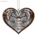 Printfamily M79 Horse Couple God Blessed Personalized Ornament