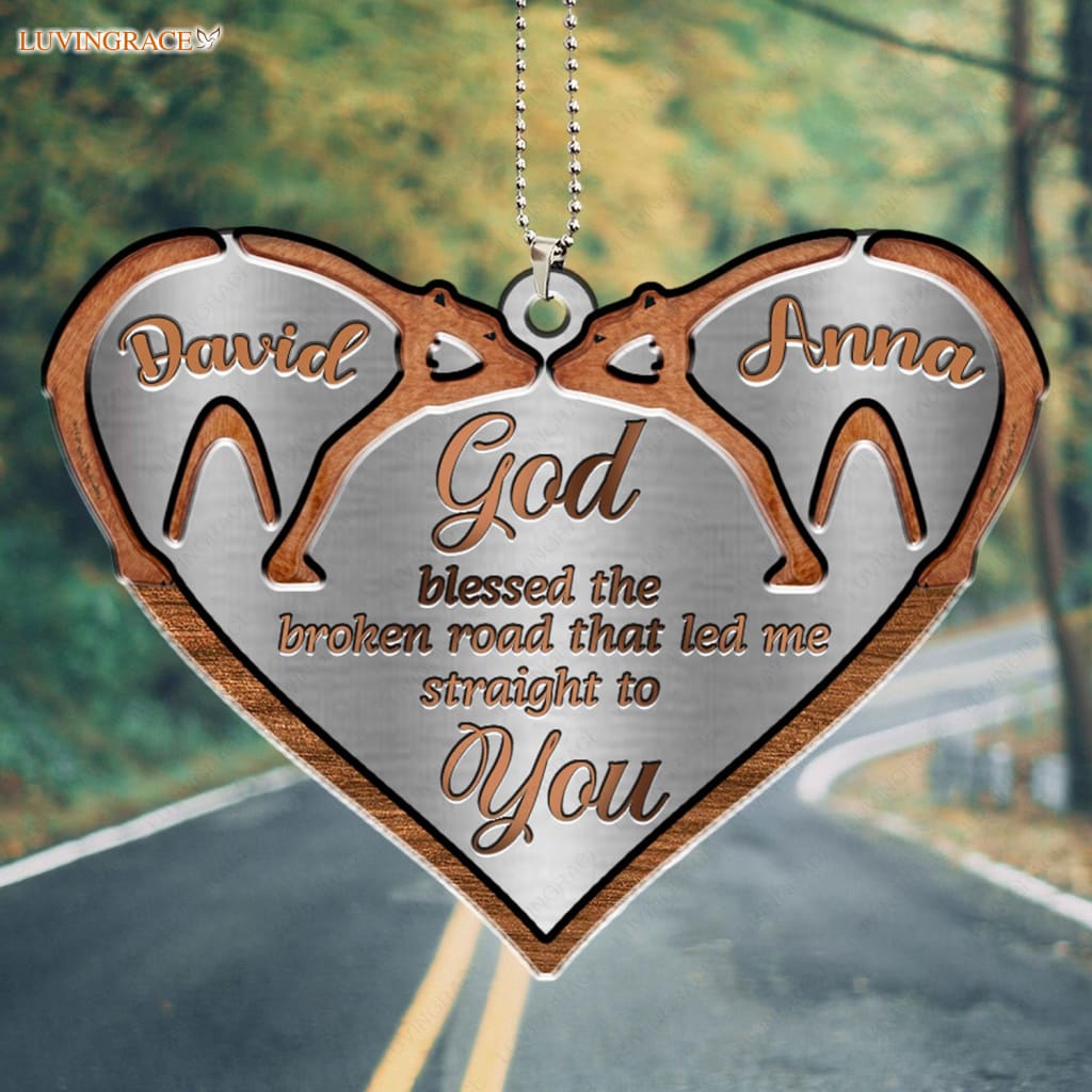 Luvingrace M80 Bear Couple God Blessed Personalized Ornament
