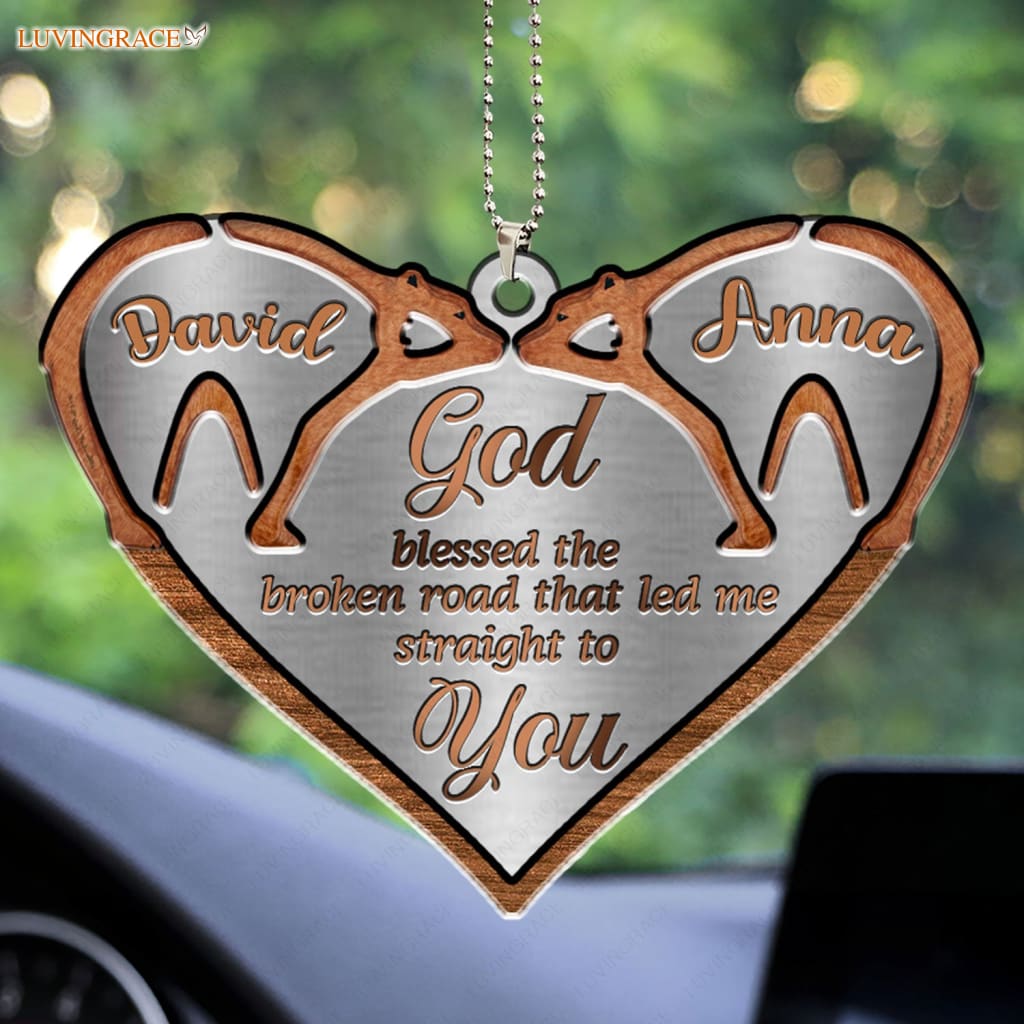 Luvingrace M80 Bear Couple God Blessed Personalized Ornament