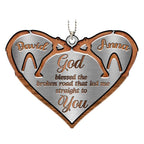 Luvingrace M80 Bear Couple God Blessed Personalized Ornament