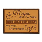 Luvingrace M80 Decorative Monogram Collection As For My House Personalized Doormat