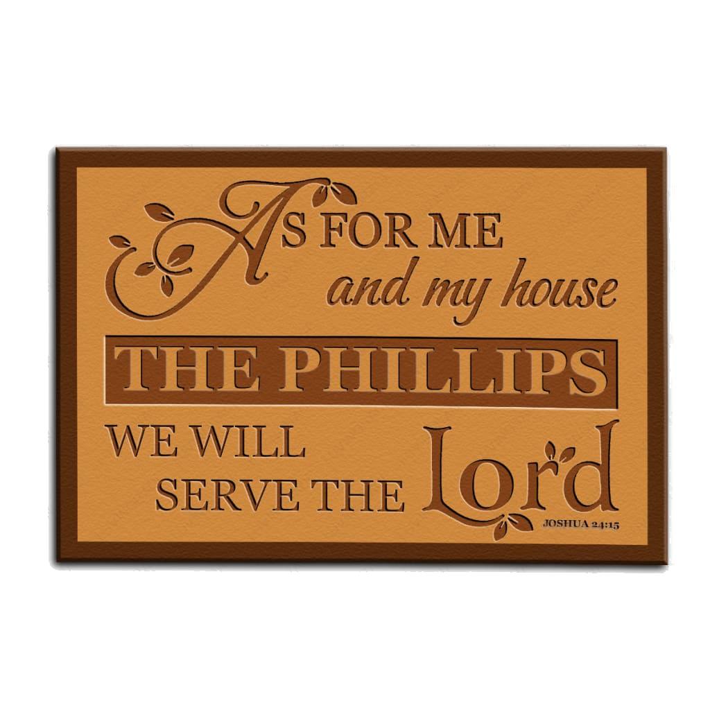 Luvingrace M80 Decorative Monogram Collection As For My House Personalized Doormat