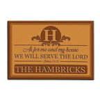 Luvingrace M81 Decorative Monogram Collection As For My House Personalized Doormat