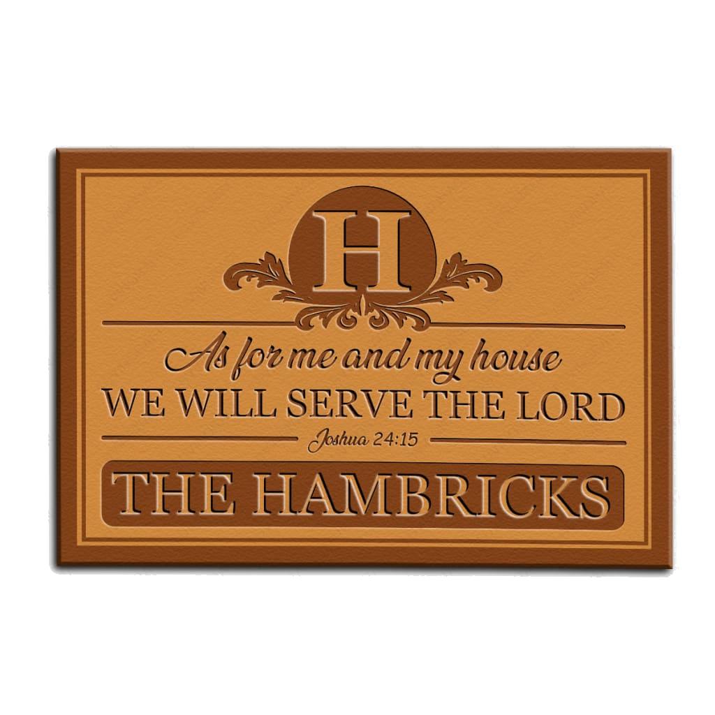 Luvingrace M81 Decorative Monogram Collection As For My House Personalized Doormat