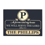 Luvingrace M84 Luxury Monogram Collection As For My House Personalized Doormat