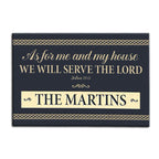 Luvingrace M85 Luxury Monogram Collection As For My House Personalized Doormat