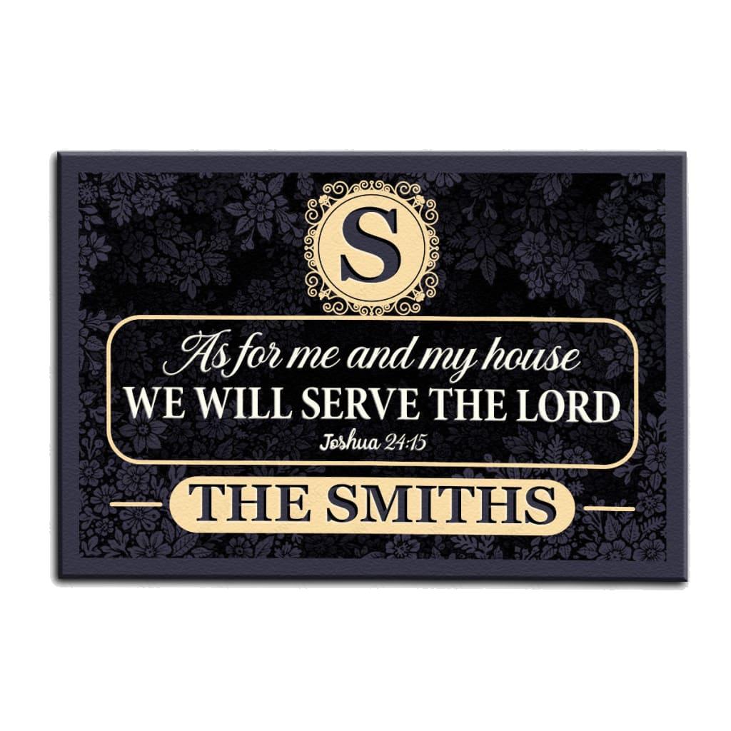 Luvingrace M94 Decorative Monogram Collection As For My House Personalized Doormat