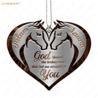 Printfamily M94 Horse Couple God Blessed Personalized Ornament