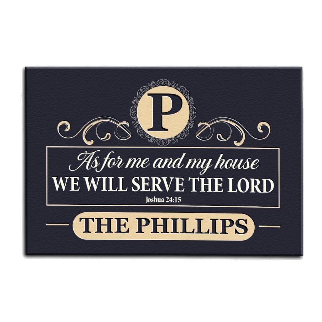Luvingrace M95 Elegant Monogram Collection As For My House Personalized Doormat