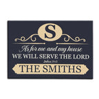 Luvingrace M98 Elegant Monogram Collection As For My House Personalized Doormat