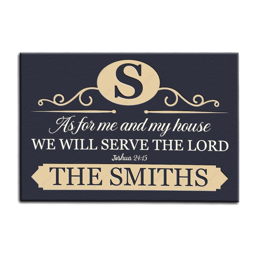 Luvingrace M98 Elegant Monogram Collection As For My House Personalized Doormat