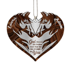 Printfamily M99 Horse Couple God Blessed Personalized Ornament