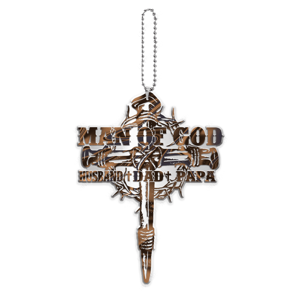 Man Of God Husband Dad Papa Ornament
