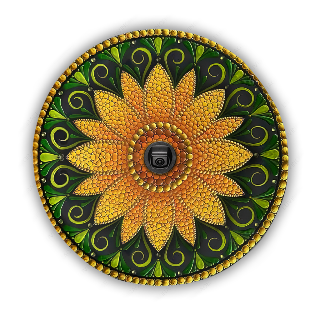 Mandala Special Sunflower Tire Cover Car Accessories