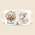 Masterpiece Floral Pet Mug From Photo - Personalized Custom Mug