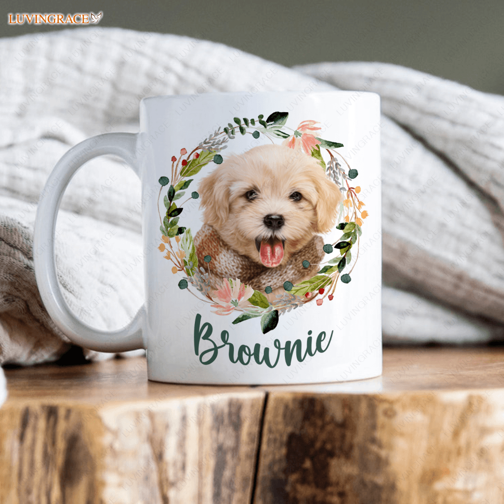 Masterpiece Floral Pet Mug From Photo - Personalized Custom Ceramic