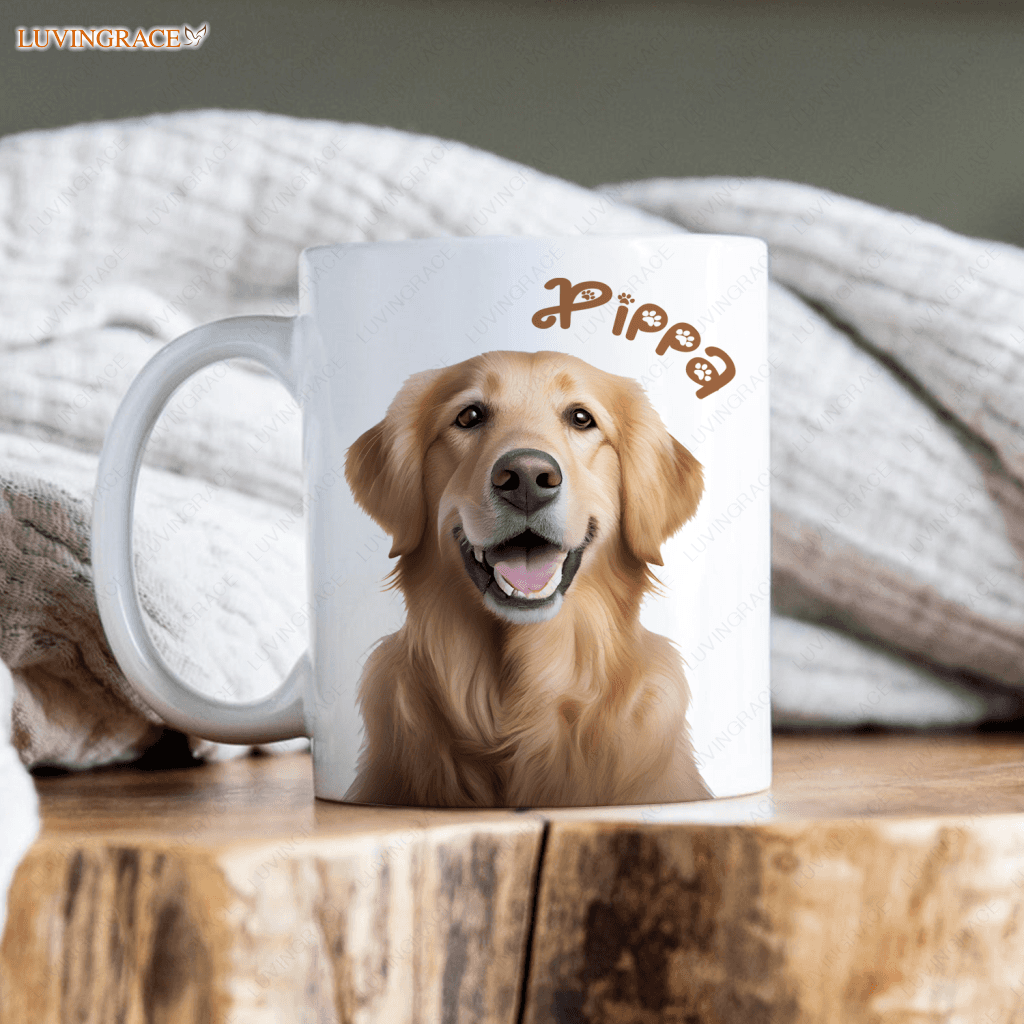 Masterpiece Pet Mug From Photo - Digital Painting Portrait Personalized Custom Ceramic