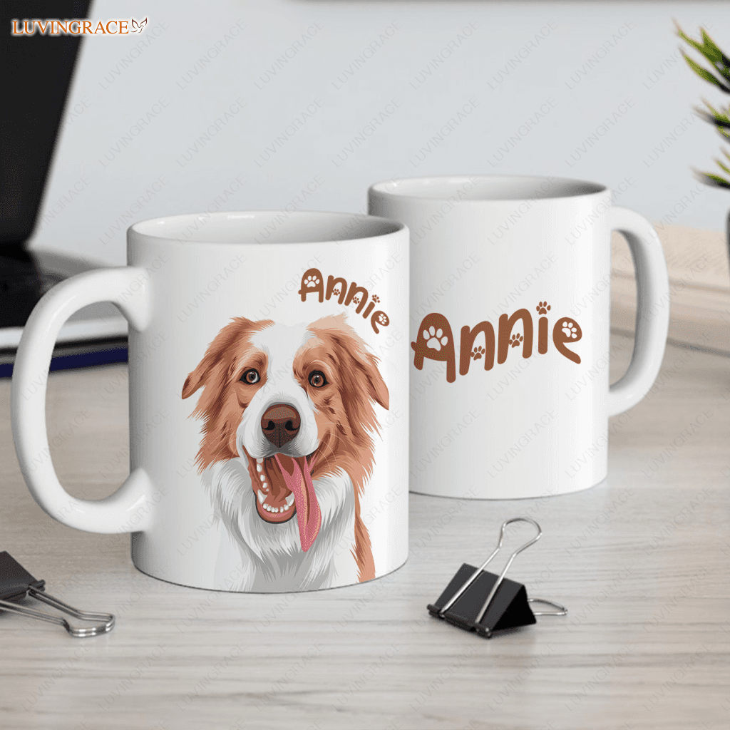 Masterpiece Pet Mug From Photo - Digital Painting Portrait Personalized Custom Ceramic