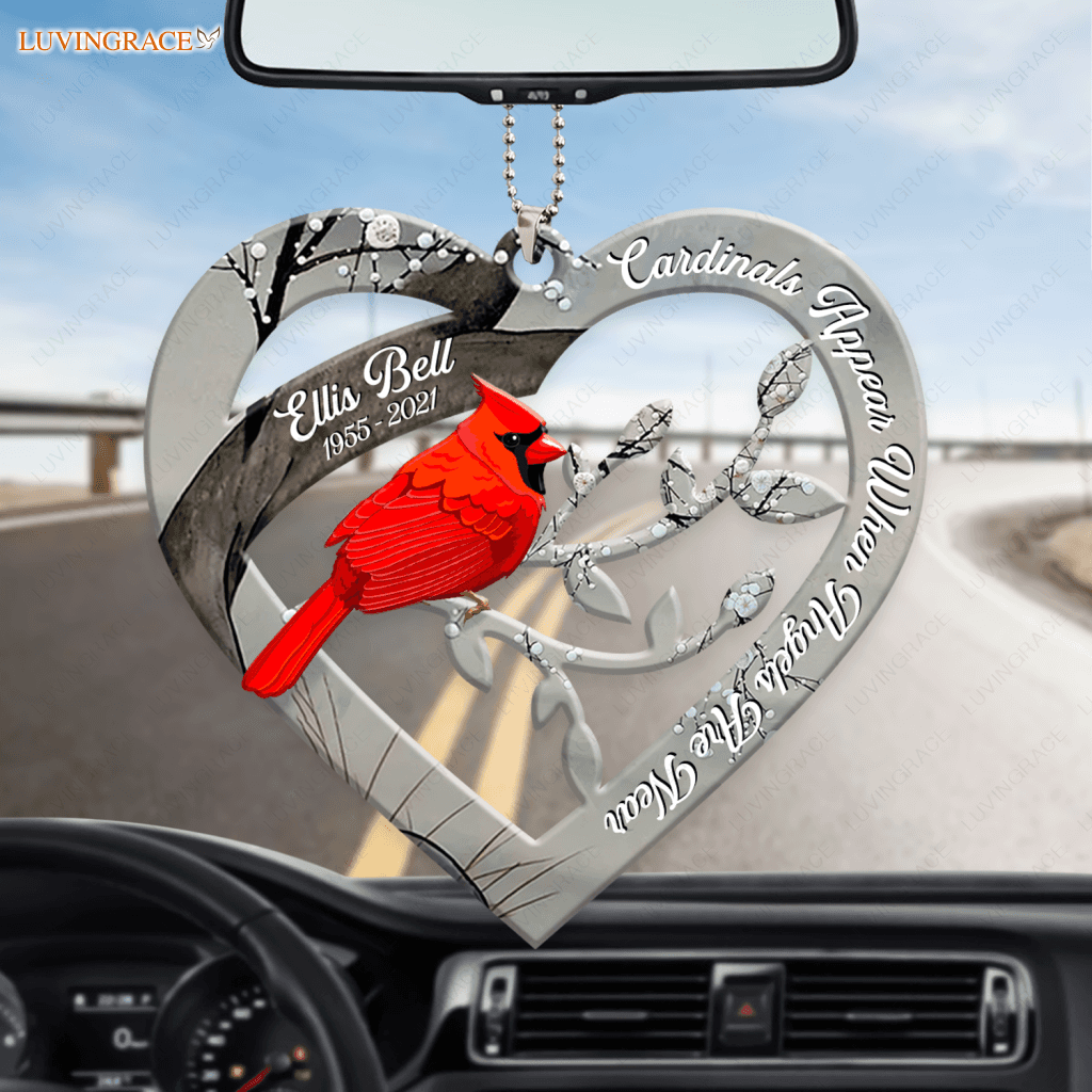 Memorial Red Cardinal Personalized Ornament