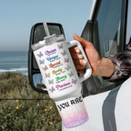 Colorful Diamond Butterfly Inspirational You Are Tumbler 40 Oz Custom Gift - Personalized Stainless Steel Tumbler