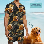 Tropical Summer Hawaii Upload Image Family, Dog, Cat - Personalized Custom Unisex Hawaiian Shirt