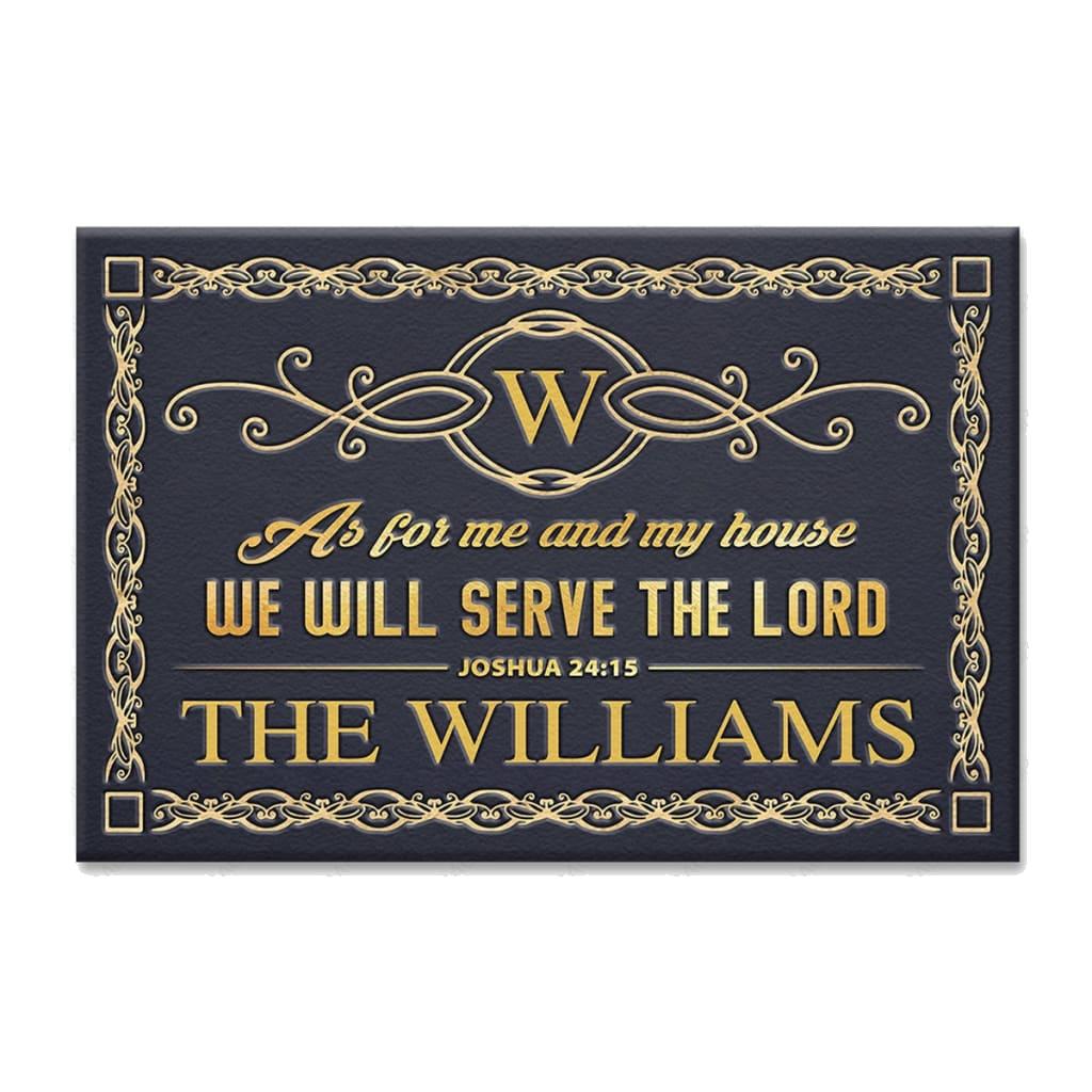 Monogram Premium Design Serve The Lord Personalized Doormat