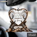 Mountain Deer Couple God Blessed Personalized Ornament
