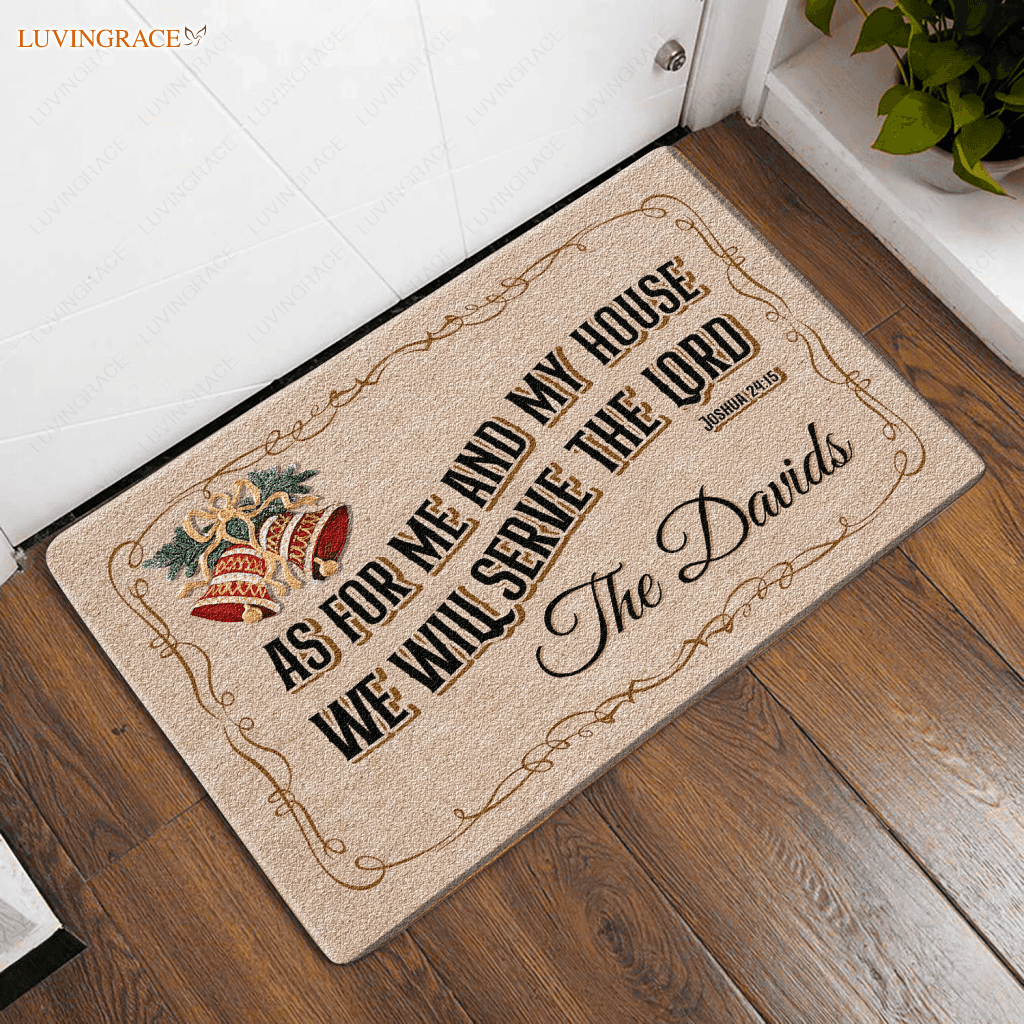 New Personalized As For Me And My House Doormat