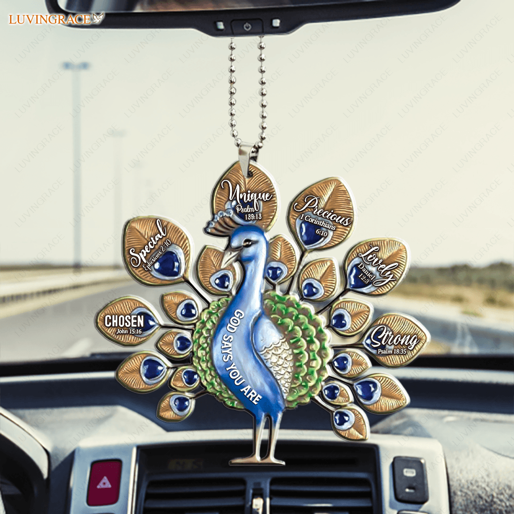 Peacook God Says You Are Ornament