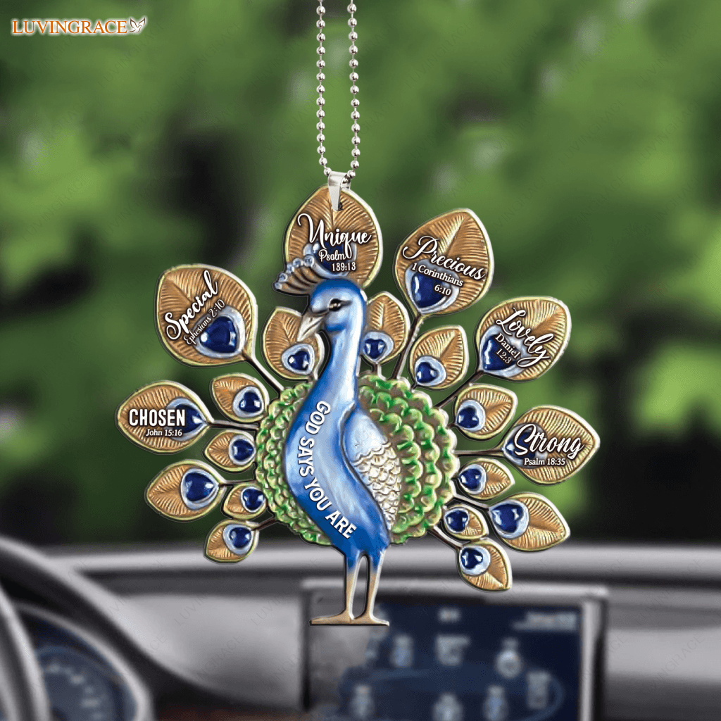 Peacook God Says You Are Ornament