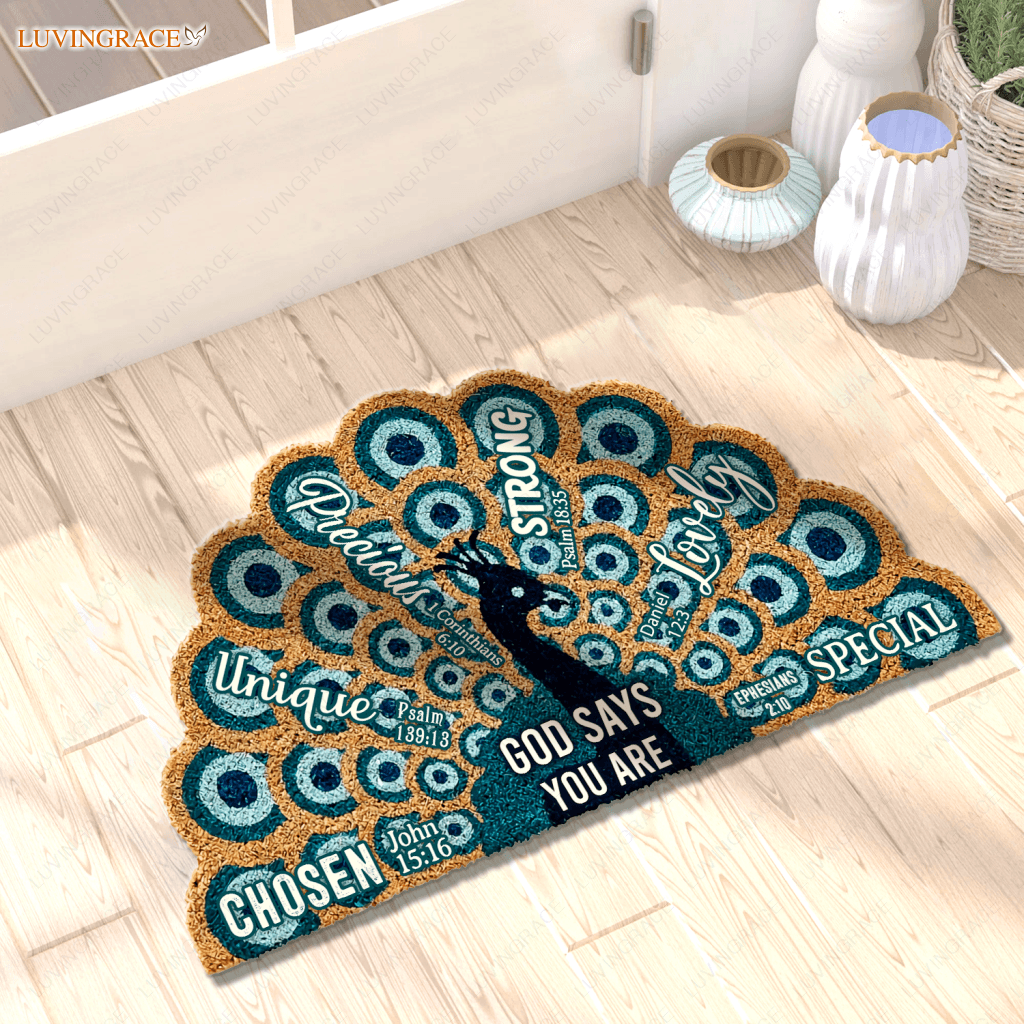 Perfect Peacock Shaped God Says You Are Doormat