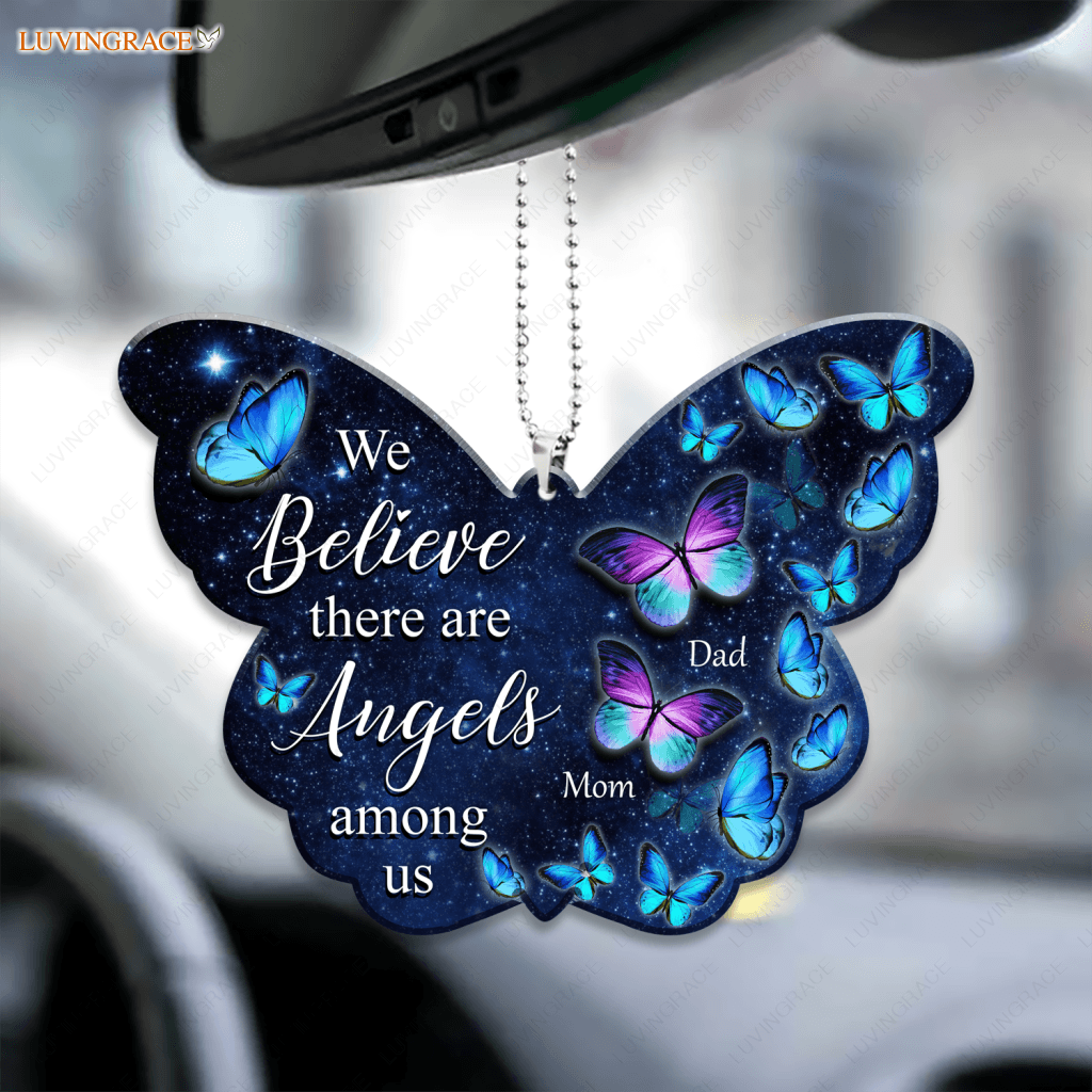 Personalized Angels Among Us Butterfly Ornament