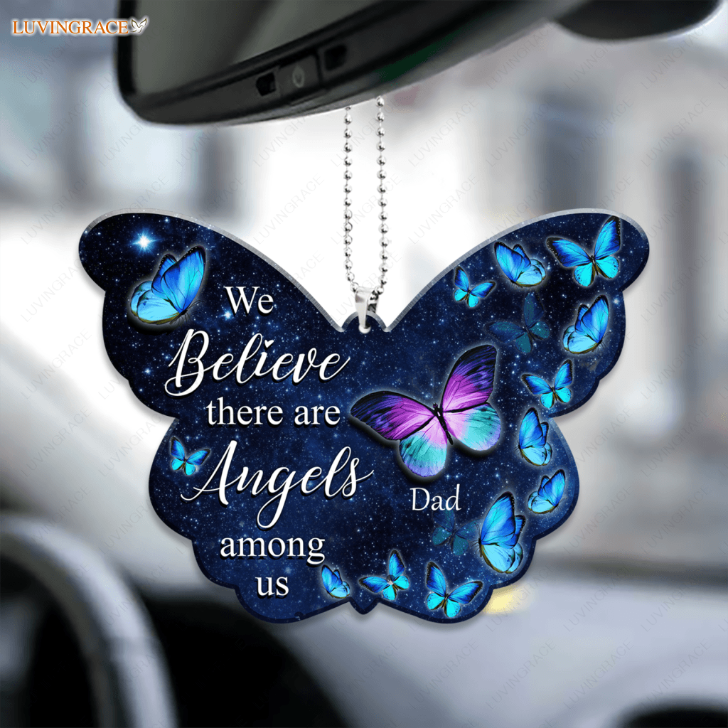 Personalized Angels Among Us Butterfly Ornament
