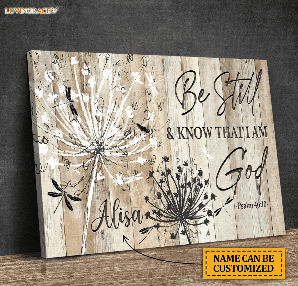 Personalized Black And White Dandelion Canvas Wall Art Canvas