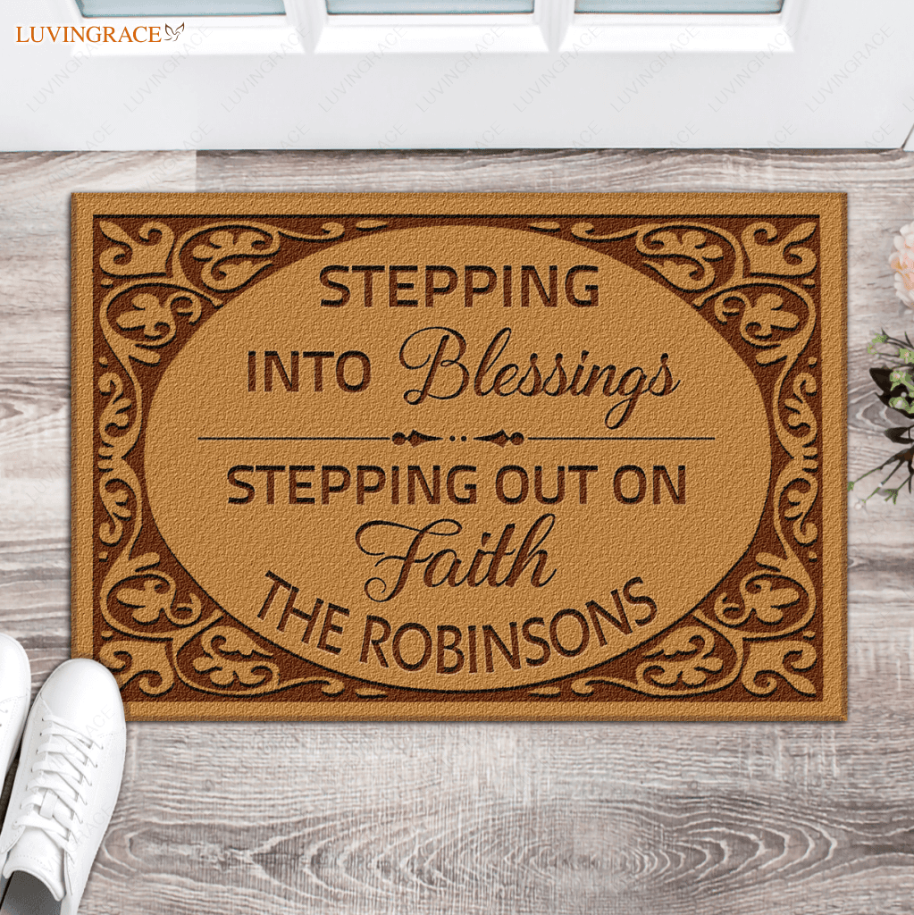 Personalized Blessing Doormat