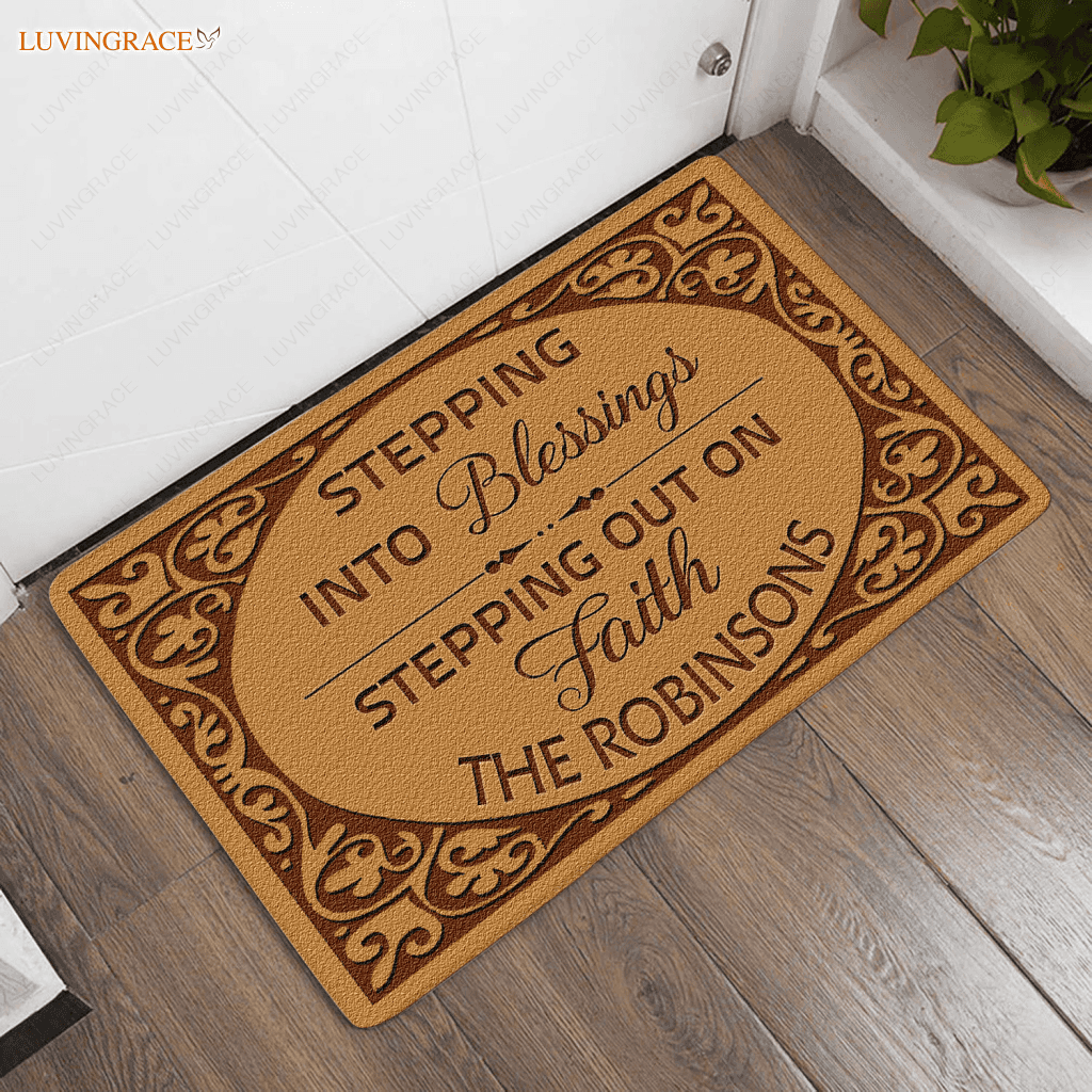 Personalized Blessing Doormat