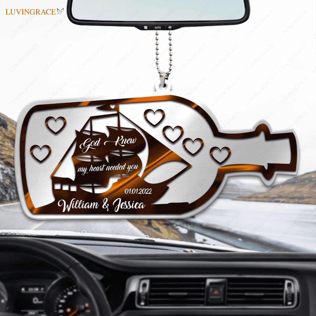 Personalized Bottle Of Love God Knew Ornament
