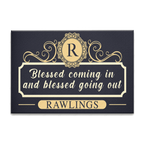 Personalized Brown Blessed Coming In Doormat