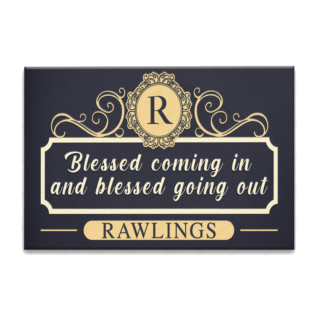 Personalized Brown Blessed Coming In Doormat