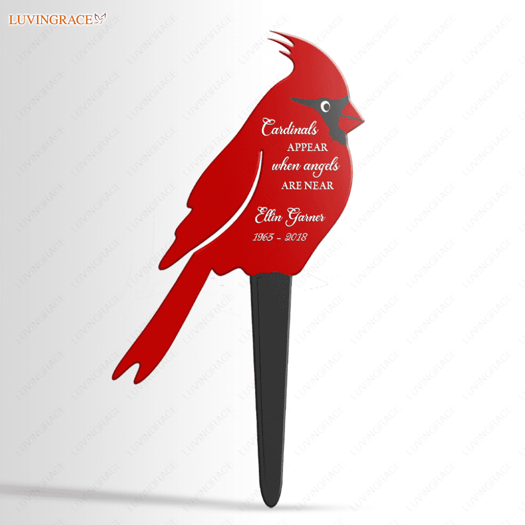 Personalized Cardinals Appear Plaque Stake