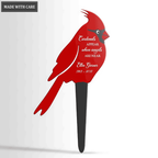 Personalized Cardinals Appear Plaque Stake