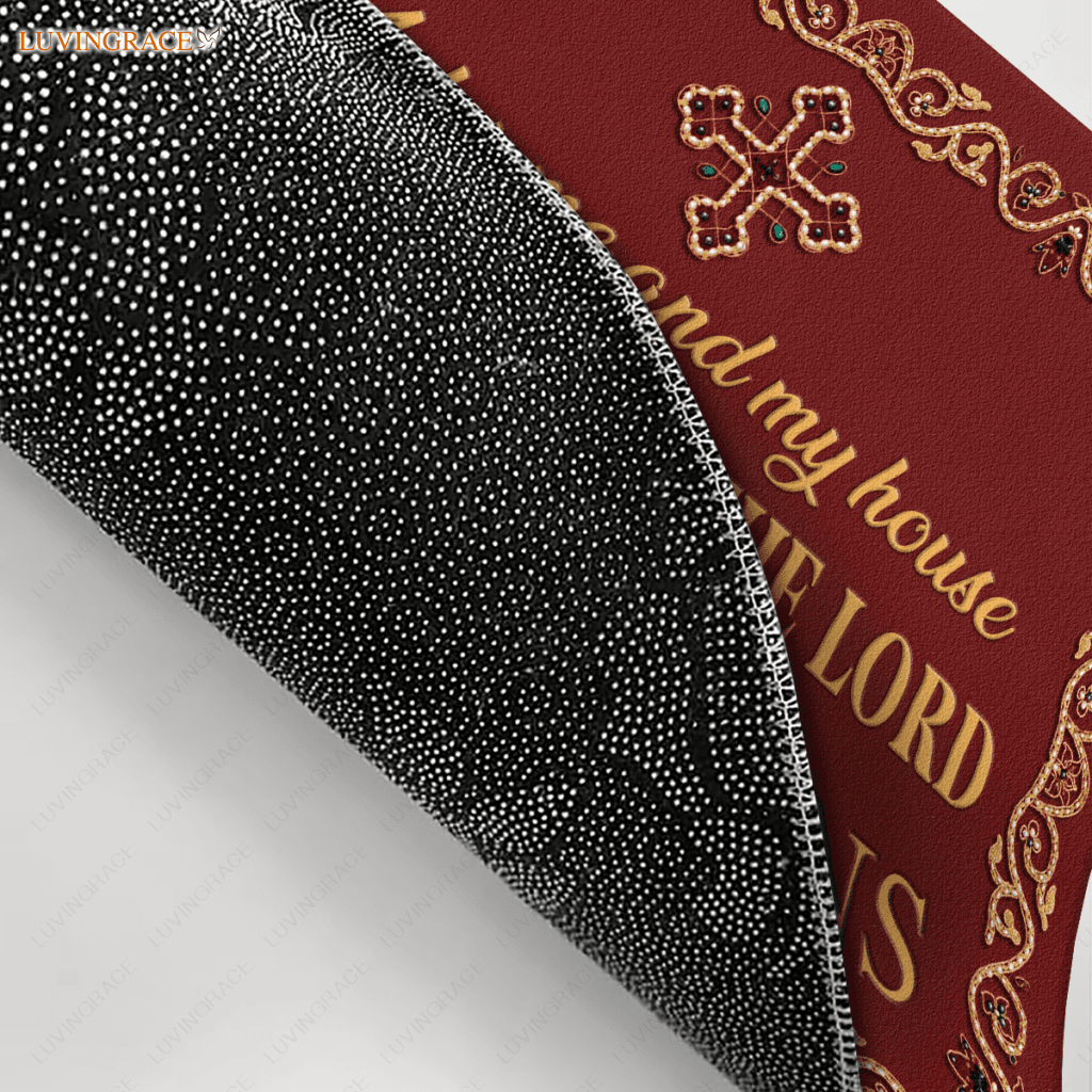 Personalized Christian Doormat Serve The Lord