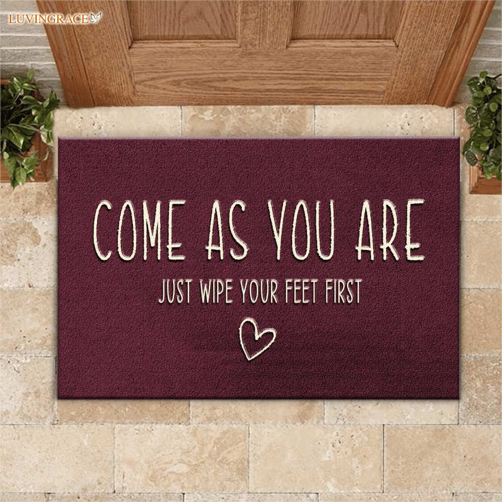 Personalized Come As You Are Unique Doormat